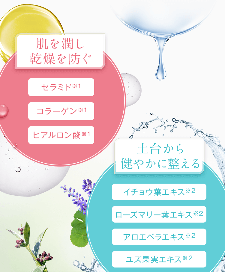 肌を潤し乾燥を防ぐ